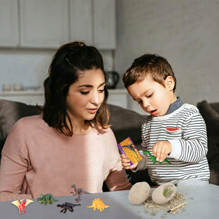 KOPALNIA JAJA DINOZAURÓW WYKOPALISKA ARCHEOLOG 12 JAJKO JUBO ZESTAW JAJKA