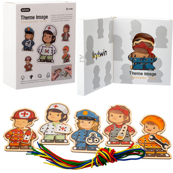 NAUKA sznurowania Zestaw Kreatywny Sznurowanka