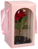 WIECZNA RÓŻA W SZKLE ŚWIATEŁKA LED flower box rose