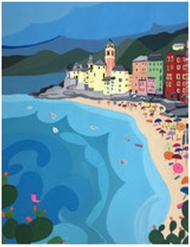 MALOWANIE PO NUMERACH RAMA W ZESTAWIE 50x40 Obraz do malowania dla dzieci Morze Plaża Pejzaż