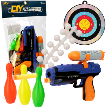 PISTOLET NA STRZAŁKI 2w1 Na kulki Rakietnica