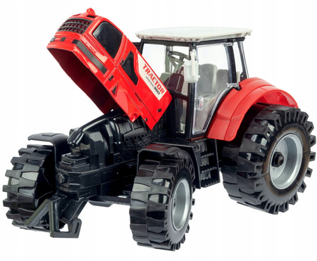 Duży Traktor z Przyczepą do podlewania Ciągnik NAPĘD Ruchome Otwierane drzw