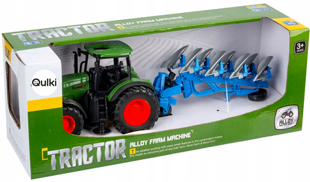 Duży Traktor Ciągnik Ruchomy pług orny Koła Gumowe