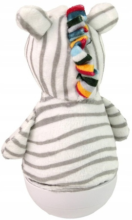 Wańka wstańka sensoryczna lampka Zebra usypiacz zabawka