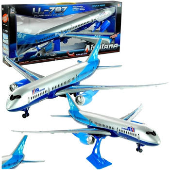 SAMOLOT PASAŻERSKI Z NAPĘDEM jeździ 65cm Duży 787