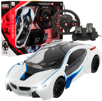 AUTO WYŚCIGOWE RC KIEROWNICA PEDAŁY PANORAMA DACH