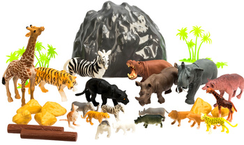 ZWIERZĘTA DZIKIE  W TUBIE DUŻY ZESTAW