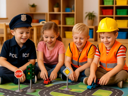 Sygnalizator świetlny Znaki drogowe zabawkowe Zestaw Do Zabawy Edykacyjnej