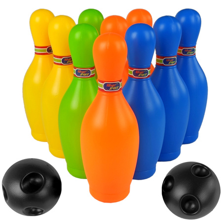 Kręgle Kręgielnia gra zręcznościowa zestaw do gry w kręgle 12 el. kule kosz