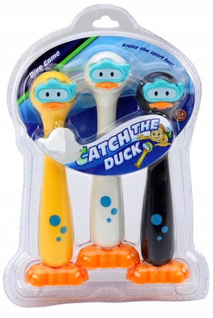 Kaczki DO NAUKI NURKOWANIA BASENU Zestaw 3szt Zabawki do nurkowania Duck