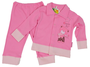 UBRANKO DLA DZIECKA r. 62 KOMPLET BAWEŁNA BLUZA SPODNIE KAFTANIK DRESIK