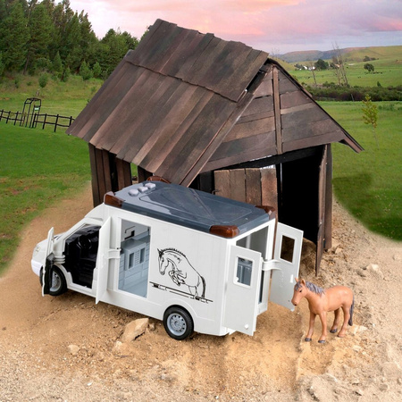 Auto Kamper Bus do przewozu koni Samochód światło dźwięk