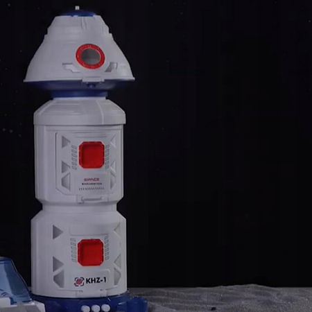 Stacja Kosmiczna Rakieta Prom Kosmiczny Kosmos 2x Kosmonauta Zestaw Space