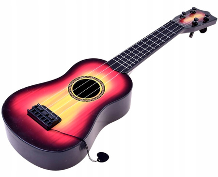 GITARA DREWNIANA AKUSTYCZNA DZIECIĘCA INSTRUMENT DLA DZIECI METALOWE STRUNY