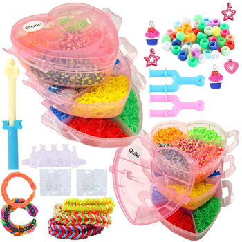 GUMKI DO ROBIENIA BRANSOLETEK W KUFERKU DUŻY ZESTAW 4500 szt Kuferek XXL