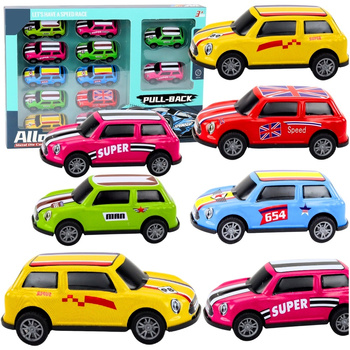 Zestaw resoraki autka samochodziki Zestaw samochodów resoraków Auta z Napędem