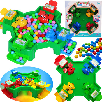 GRA PLANSZOWA GŁODNE ŻABKI WESOŁE ŻABY ZRĘCZNOŚCIOWA RODZINNA KULKI