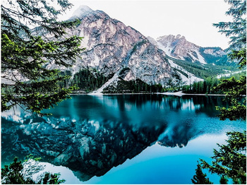 HAFT DIAMENTOWY Diamond Painting Mozaika Diamentowa Zestaw Jezioro górskie