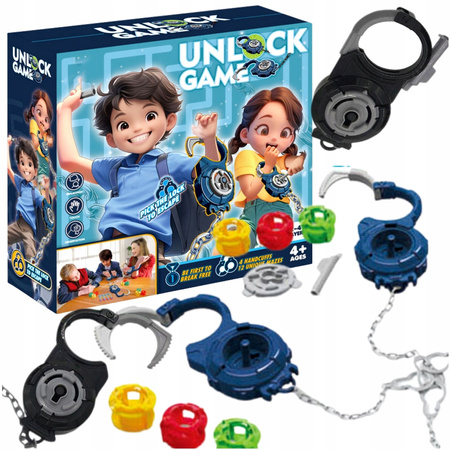 Złam Kod Escape Room Uwolnij się z kajdanek Gra rodzinna familijna Kajdanki