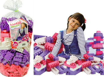 KLOCKI DUŻE PLASTIKOWE ZESTAW 300 el KONSTRUKCYJNE