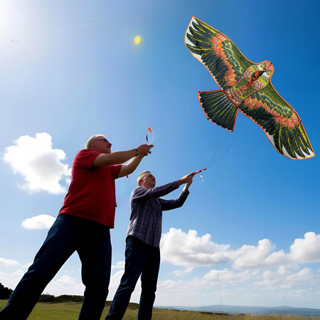 Odstraszacz PTAKÓW Gołębi Szpaków orzeł 150cm LATAWIEC XL z linką