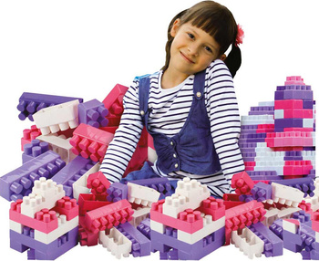 KLOCKI DUŻE PLASTIKOWE ZESTAW 200 el KONSTRUKCYJNE