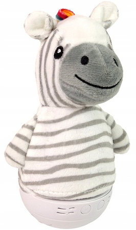 Wańka wstańka sensoryczna lampka Zebra usypiacz zabawka