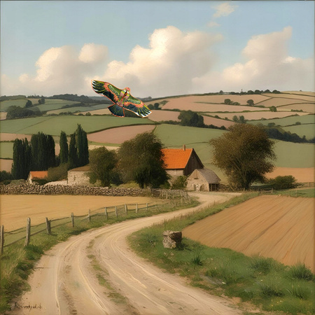 Odstraszacz PTAKÓW Gołębi Szpaków orzeł 150cm LATAWIEC XL z linką