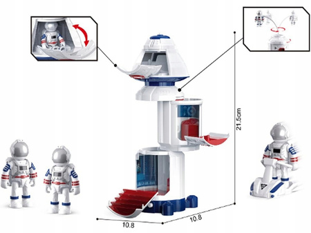 Stacja Kosmiczna Rakieta Prom Kosmiczny Kosmos 2x Kosmonauta Zestaw Space