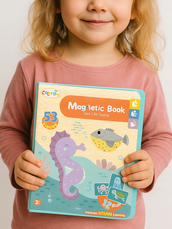 Magnetyczna układanka Zwierzęta Morskie dla dzieci Magnetic Book Puzzle