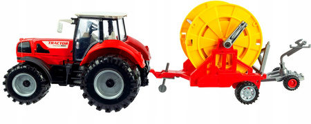 Duży Traktor z Przyczepą do podlewania Ciągnik NAPĘD Ruchome Otwierane drzw