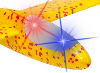 SAMOLOT STYROPIANOWY SZYBOWIEC 47 CM ŚWIECĄCY LED