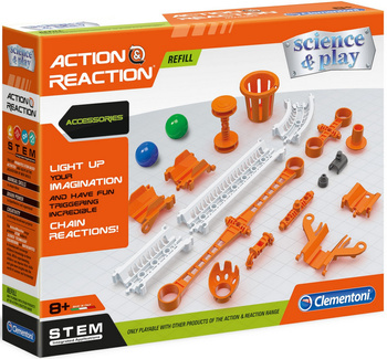 CLEMENTONI AKCJA REAKCJA ZESTAW UZUPEŁNIAJĄCY 55el