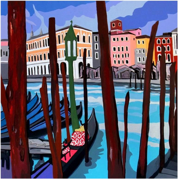 Obraz MALOWANIE PO NUMERACH RAMA W ZESTAWIE 50x40 dla dzieci Miasteczko Pale Woda