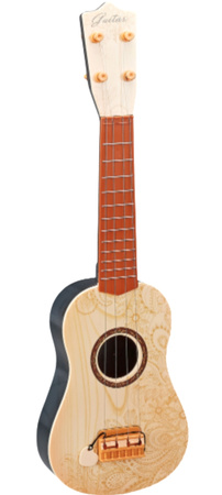 GITARA DREWNIANA AKUSTYCZNA DZIECIĘCA INSTRUMENT DLA DZIECI METALOWE STRUNY