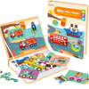 Magnetyczna układanka Magnetyczne Pojazdy dla dzieci Magnetic Book Puzzle