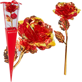 BŁYSZCZĄCA RÓŻA PREZENT NA RÓŻNE OKAZJE PODARUNEK