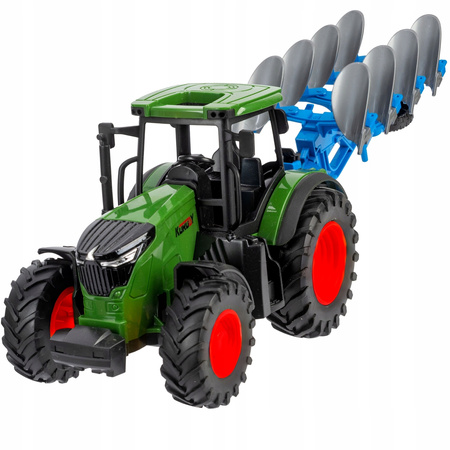 Duży Traktor Ciągnik Ruchomy pług orny Koła Gumowe