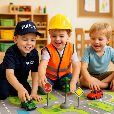 Sygnalizator świetlny Znaki drogowe zabawkowe Zestaw Do Zabawy Edykacyjnej