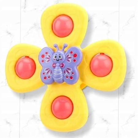 Zabawka Edukacyjna SENSORYCZNY Spiner Zestaw 3szt Grzechotka dla Niemowlaka