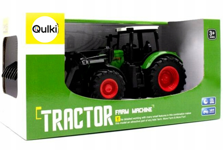 Traktor Ciągnik Ruchome ramię Gumowe koła ładowacz czołowy Widły Widlak