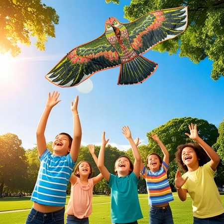 Odstraszacz PTAKÓW Gołębi Szpaków orzeł 150cm LATAWIEC XL z linką