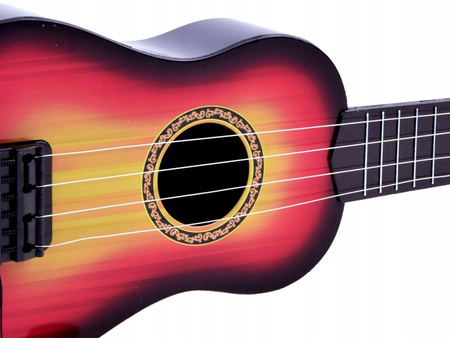 GITARA DREWNIANA AKUSTYCZNA DZIECIĘCA INSTRUMENT DLA DZIECI METALOWE STRUNY