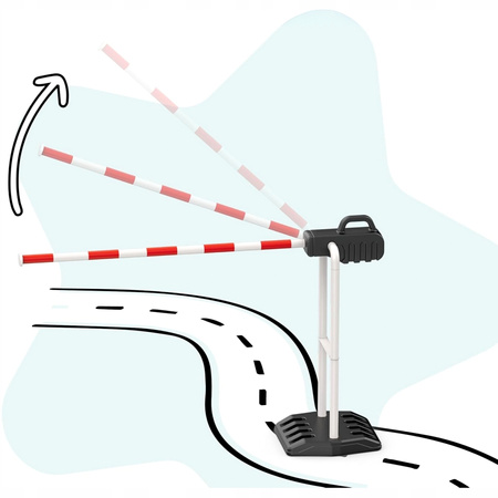 Szlaban Drogowy dla dzieci Ruchom podnoszony Nauka zasad ruchu Znak drogowy