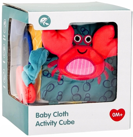 Kostka sensoryczna Zawieszka do wózka dotykowa kolorowa miękka Szeleszcząca