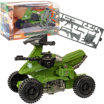 Quad motocykl wojskowy z karabinem pojazd wojsko