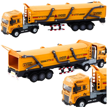 Auto Ciężarówka Tir z naczepą Przyczepą Samochód z napędem światła dźwięki