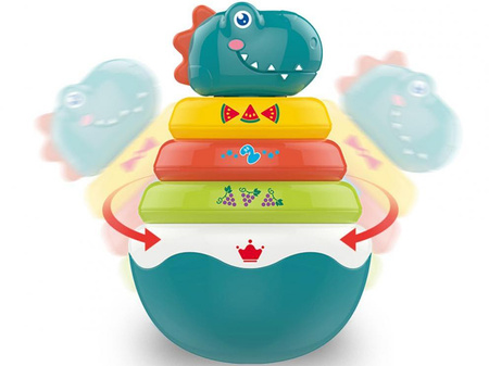 Wańka wstańka sensoryczna zabawka grzechotka wieża