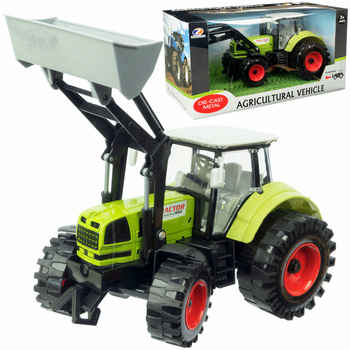 Duży Traktor Ciągnik NAPĘD Otwierane Drzwi Podnoszona łyżka kiper