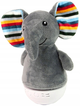 Wańka wstańka sensoryczna lampka Słoń usypiacz zab